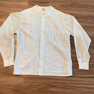Vintage button down blouse with Peter Pan collar